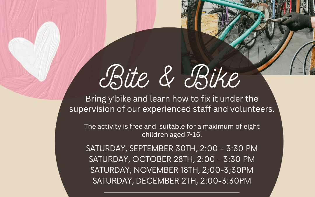 The Bite & Bike workshop for young people are back!