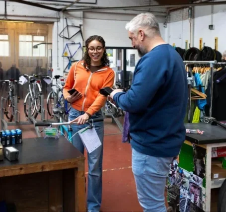 RYB Employee helping a customer